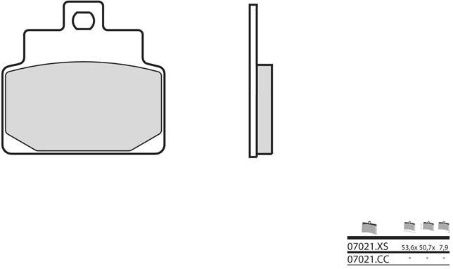 BREMBO Brake Pads 07021CC Carbon Ceramic | 07021CC