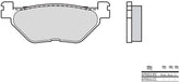 BREMBO Brake Pads 07052XS Carbon Ceramic Organic | 07052XS