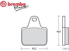 Brembo REAR SINTERED BRAKE PAD FOR CALIPER | 07787470