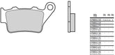 BREMBO Brake Pads 07BB0258 Organic | 07BB0258