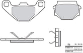 BREMBO Brake Pads 07BB0708 Organic | 07BB0708