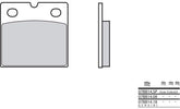 BREMBO Brake Pads 07BB1408 Organic | 07BB1408