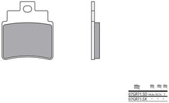 BREMBO Brake Pads 07GR71SD Sintered Metal | 07GR71SD