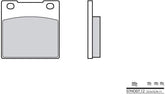 BREMBO Brake Pads 07HO0712 Organic | 07HO0712