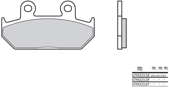 BREMBO Brake Pads 07HO23SA Sintered Metal | 07HO23SA