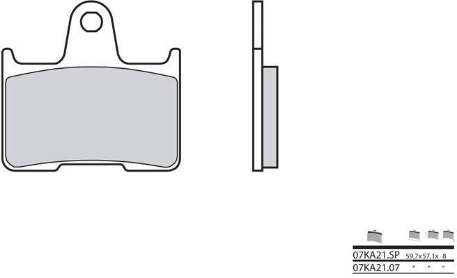 BREMBO Brake Pads 07KA2107 Genuine Compound | 07KA2107