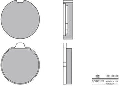 BREMBO Brake Pads 07SU0125 Organic | 07SU0125