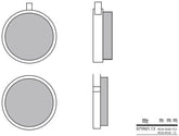 BREMBO Brake Pads 07YA0113 Organic | 07YA0113