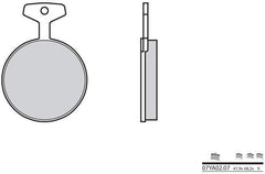 BREMBO Brake Pads 07YA0207 Organic | 07YA0207