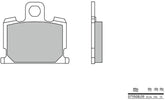 BREMBO Brake Pads 07YA0809 Organic | 07YA0809
