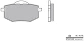 BREMBO Brake Pads 07YA1909 Organic | 07YA1909