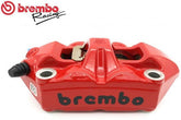 Brembo RED LEFT RADIAL BRAKE CALIPER M4 MONOBLOCK 100MM BLACK LOGO | 120988598