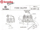 Brembo REAR LEFT BRAKE CALIPER GOLD SERIES P32G | 20B85120