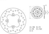 BREMBO Oro Brake Disc Round Fix | 68B40720