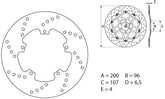 BREMBO Oro Brake Disc Round Fix | 68B40722