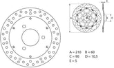 BREMBO Oro Brake Disc Round Fix | 68B40725