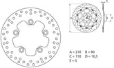 BREMBO Oro Brake Disc Round Fix | 68B40726
