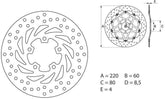 BREMBO Oro Brake Disc Round Fix | 68B40732
