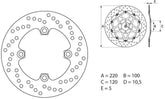 BREMBO Oro Brake Disc Round Fix | 68B40747