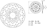 BREMBO Oro Brake Disc Round Fix | 68B40759