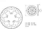 BREMBO Oro Brake Disc Round Fix | 68B40761