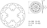BREMBO Oro Brake Disc Round Fix | 68B40778