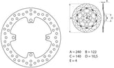 BREMBO Oro Brake Disc Round Fix | 68B40788