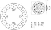 BREMBO Oro Brake Disc Round Fix | 68B40792