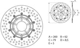 BREMBO Oro Brake Disc Round Fix | 68B407B1