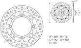 BREMBO Oro Brake Disc Round Fix | 68B407B5