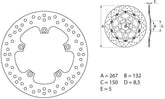 BREMBO Oro Brake Disc Round Fix | 68B407C2