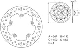 BREMBO Oro Brake Disc Round Fix | 68B407C3