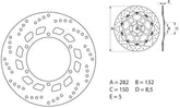 BREMBO Oro Brake Disc Round Fix | 68B407D0