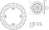 BREMBO Oro Brake Disc Round Fix | 68B407E3