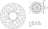 BREMBO Oro Brake Disc Round Fix | 68B407E5