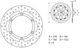 BREMBO Oro Brake Disc Round Fix | 68B407E7