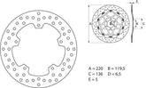 BREMBO Oro Brake Disc Round Fix | 68B407F2