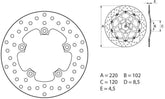 BREMBO Oro Brake Disc Round Fix | 68B407G2