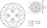 BREMBO Oro Brake Disc Round Fix | 68B407G3