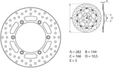 BREMBO Oro Brake Disc Round Fix | 68B407G4