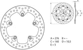 BREMBO Oro Brake Disc Round Fix | 68B407G9