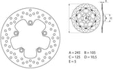 BREMBO Oro Brake Disc Round Fix | 68B407H3