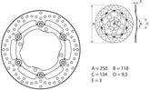 BREMBO Oro Brake Disc Round Floating | 78B40812