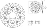 Brembo Serie ORO floating round front brake disc for Kawasaki ZX636 | 78B40815