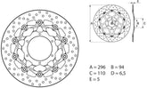 BREMBO Oro Brake Disc Round Floating | 78B40824