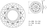 BREMBO Oro Brake Disc Round Floating | 78B40831