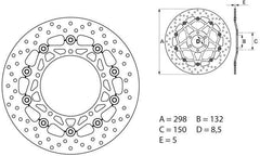 BREMBO Oro Brake Disc Round Floating | 78B40831