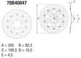 BREMBO Oro Brake Disc Round Floating | 78B40847