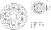 BREMBO Oro Brake Disc Round Floating | 78B40850