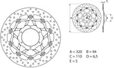 BREMBO Oro Brake Disc Round Floating | 78B40877